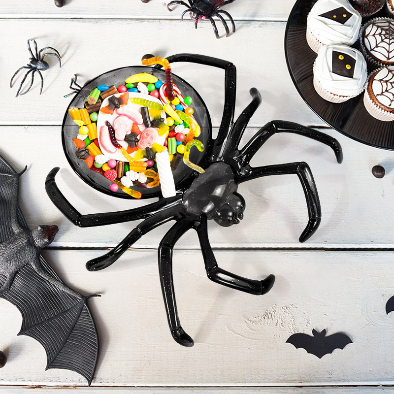 Food Snacks Basket - Miska w kształcie pająków na Halloween,