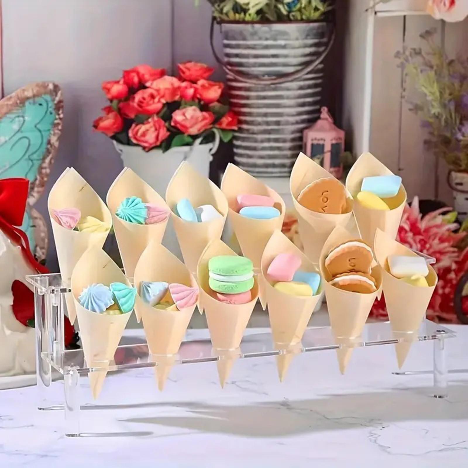 Food Snacks For Baby Shower - Podstawka na rożki do lodów, taca