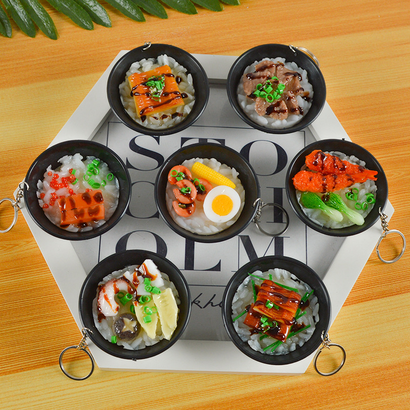 Food Zinc - Symulowane jedzenie Węgorz Ryż Sushi Brelok