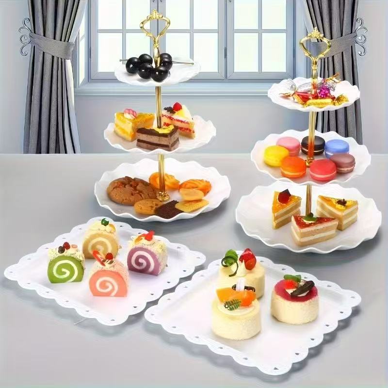 Food Snacks For Baby Shower - Zestaw dekoracyjnych tacek na jedzenie -