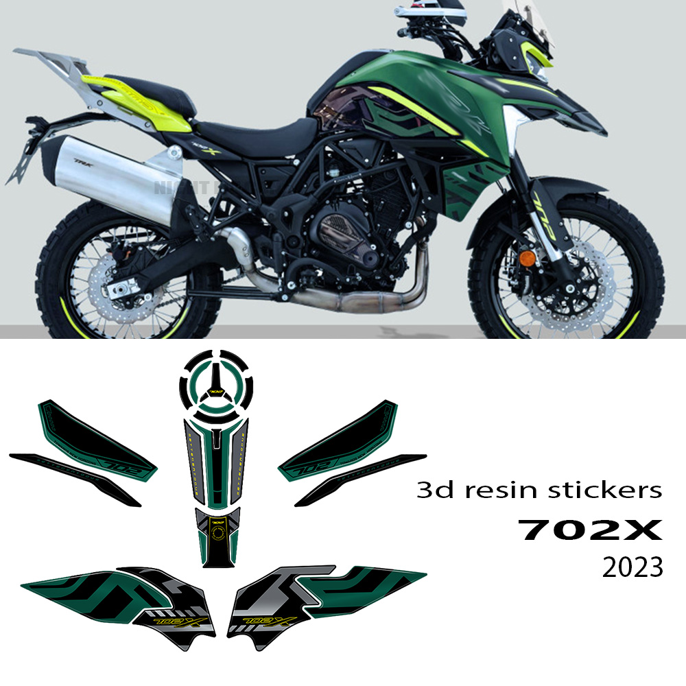 Food X - Naklejka 3D Trk702x Akcesoria motocyklowe Zestaw