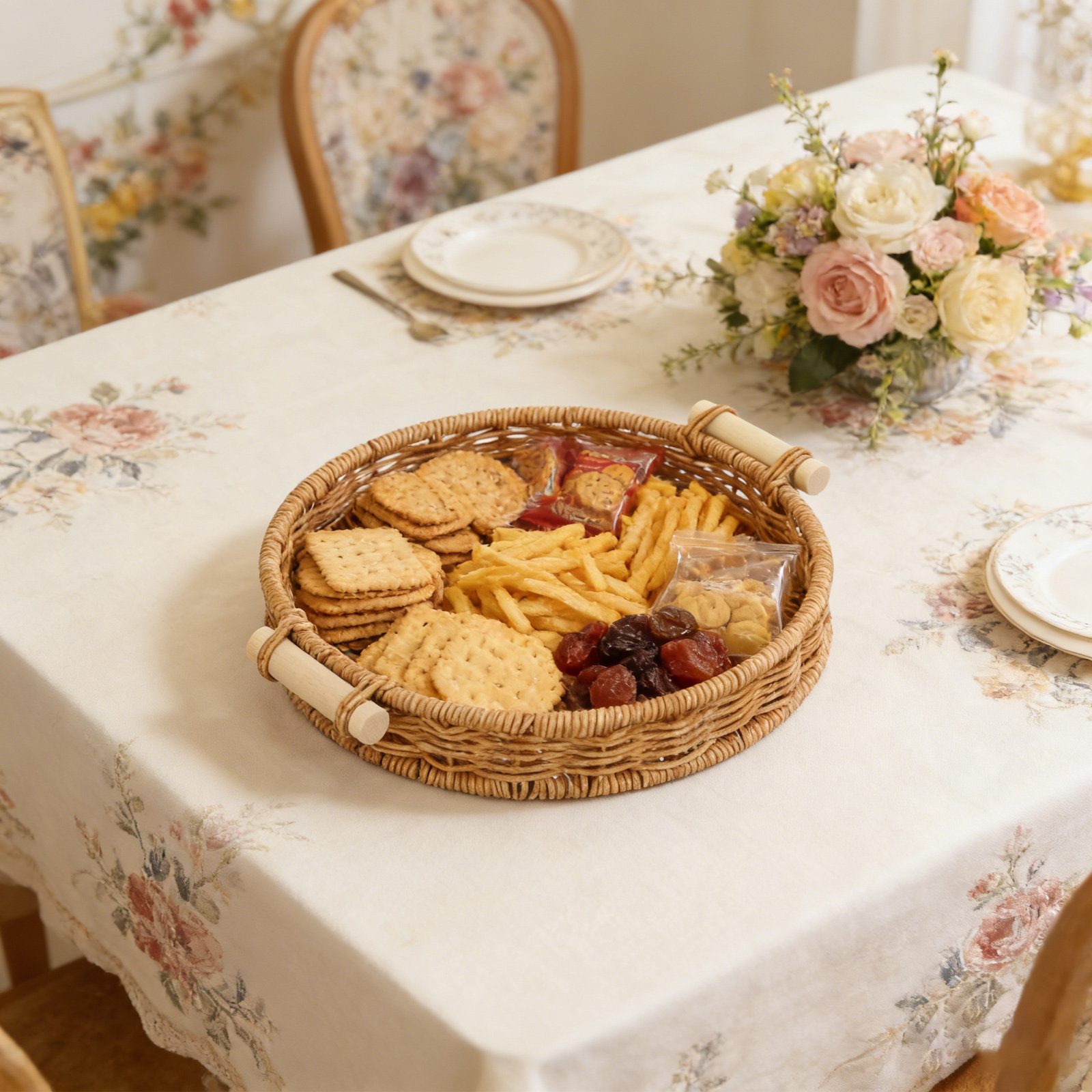 Kosz na chleb z imitacji ratta – Food Snacks Basket recenzja i cena