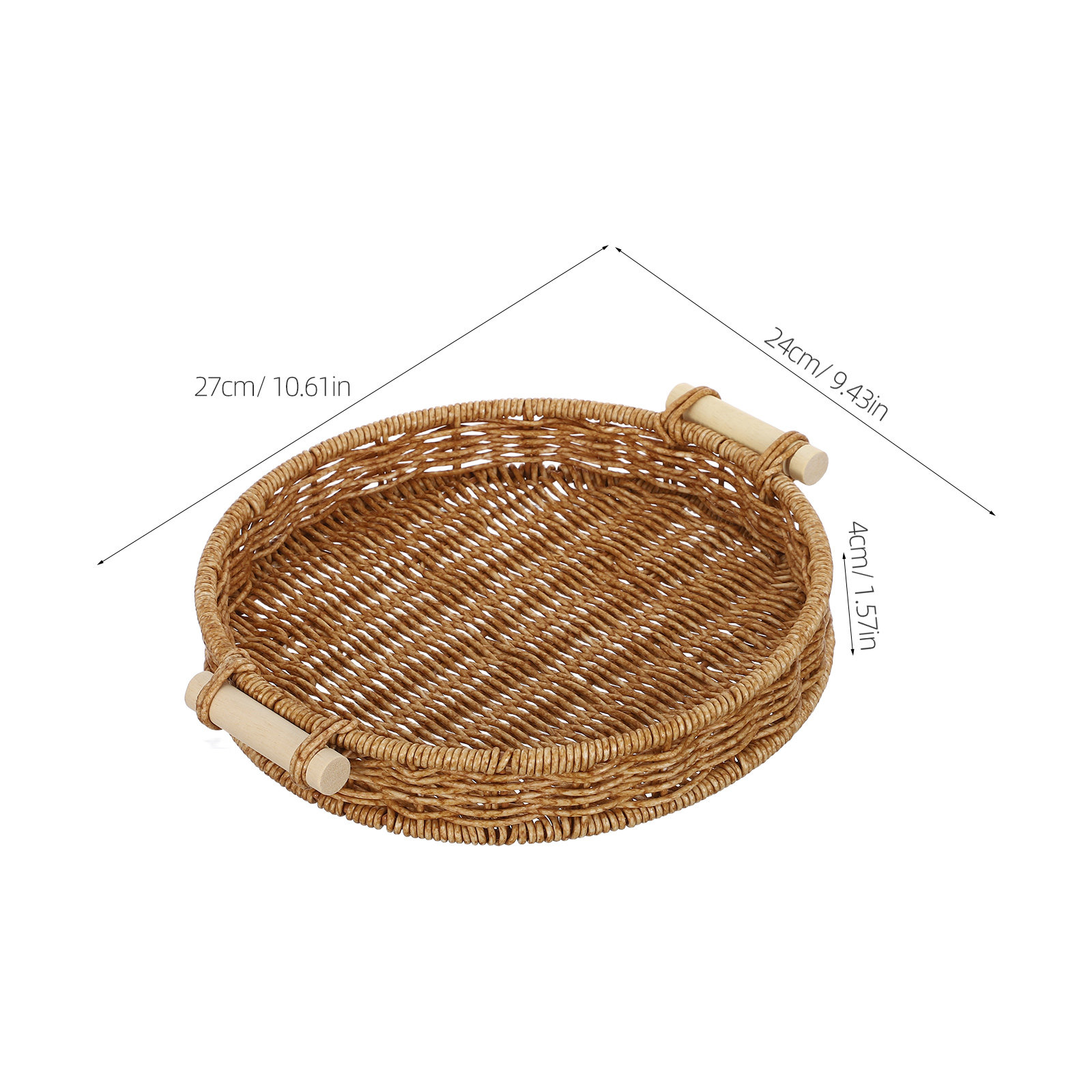 Kosz na chleb z imitacji ratta – Food Snacks Basket recenzja i cena