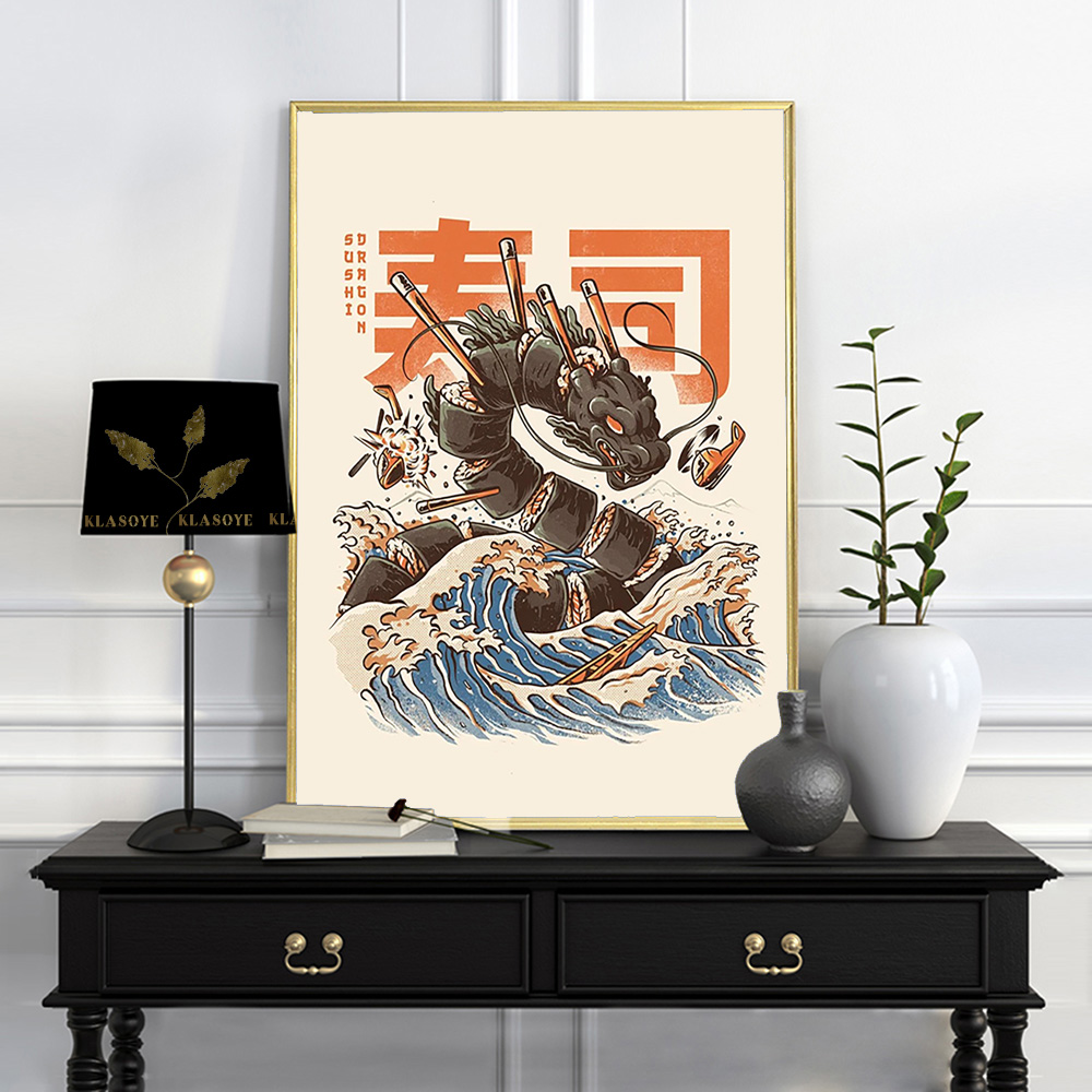 Zabawny Plakat Vintage Japońsk – Food Snacks Pictures recenzja i cena