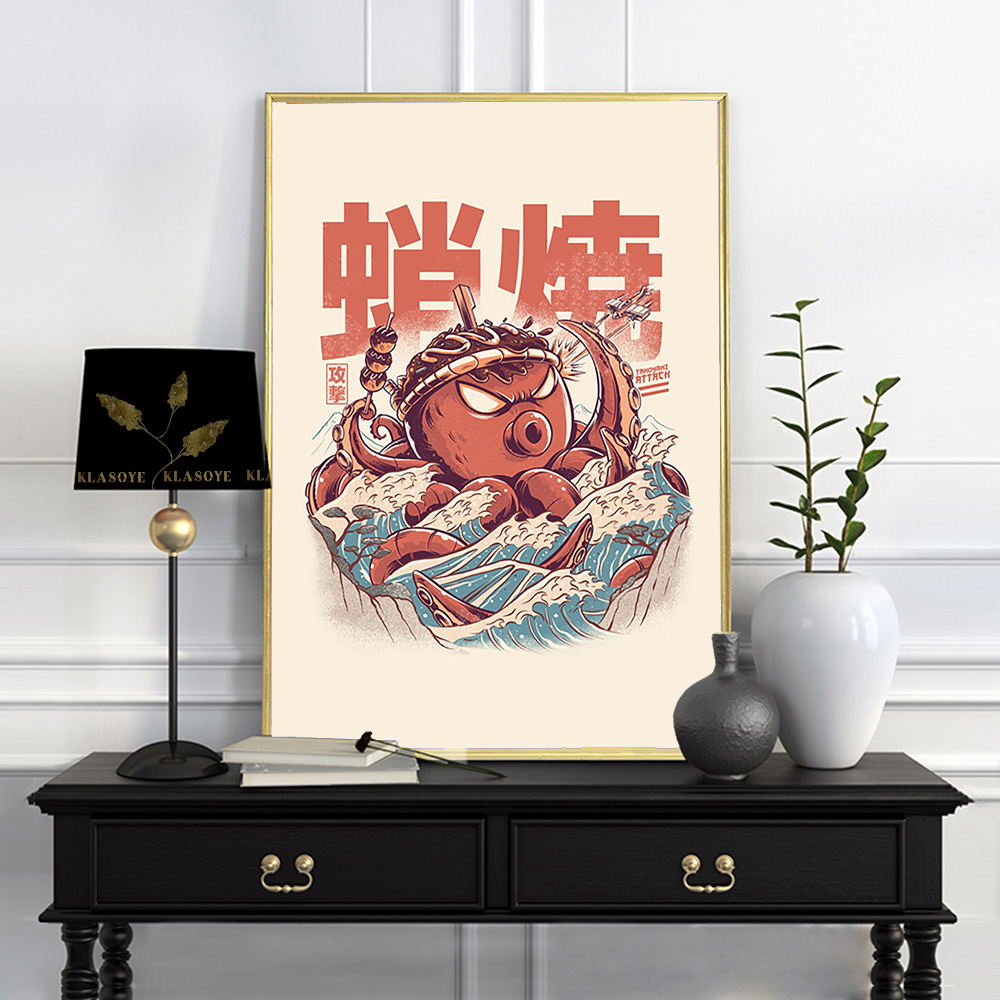 Zabawny Plakat Vintage Japońsk – Food Snacks Pictures recenzja i cena