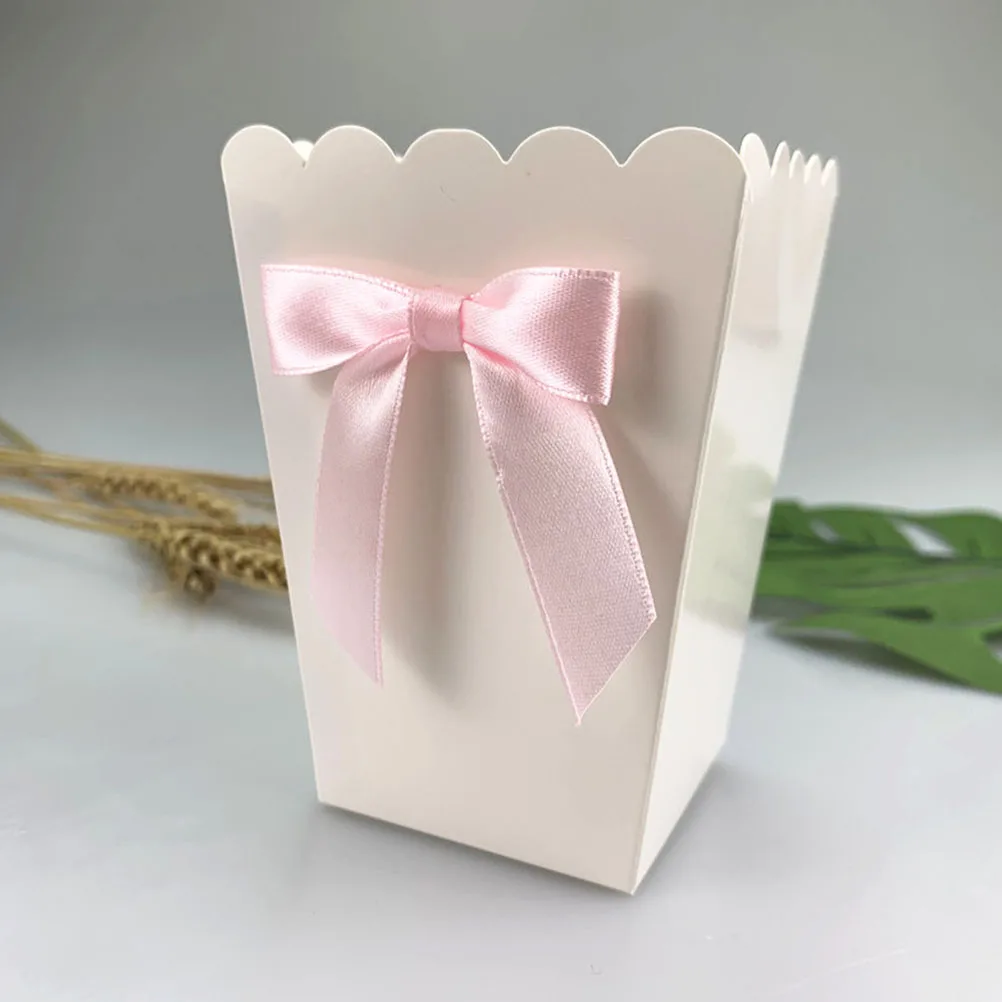 12szt Różowa kokardka Pudełko  – Food Snacks For Baby Shower recenzja i cena