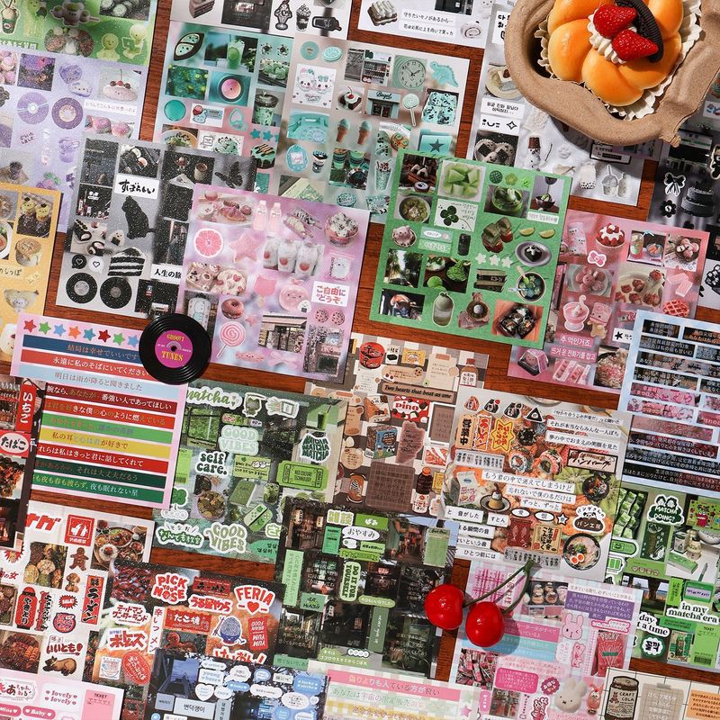 30 sztuk estetycznych, vintage – Food Snacks Label recenzja i cena