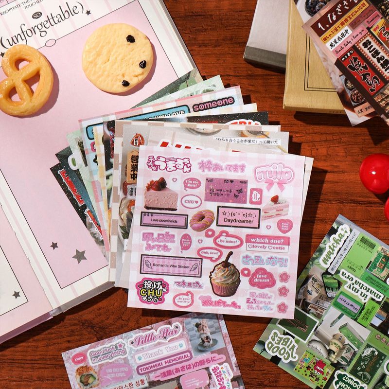 30 sztuk estetycznych, vintage – Food Snacks Label recenzja i cena