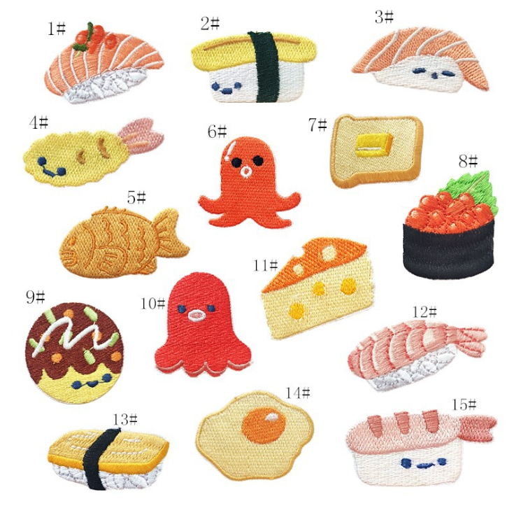 10 szt. Naszywka haftowana Pop – Food Snacks Pictures recenzja i cena