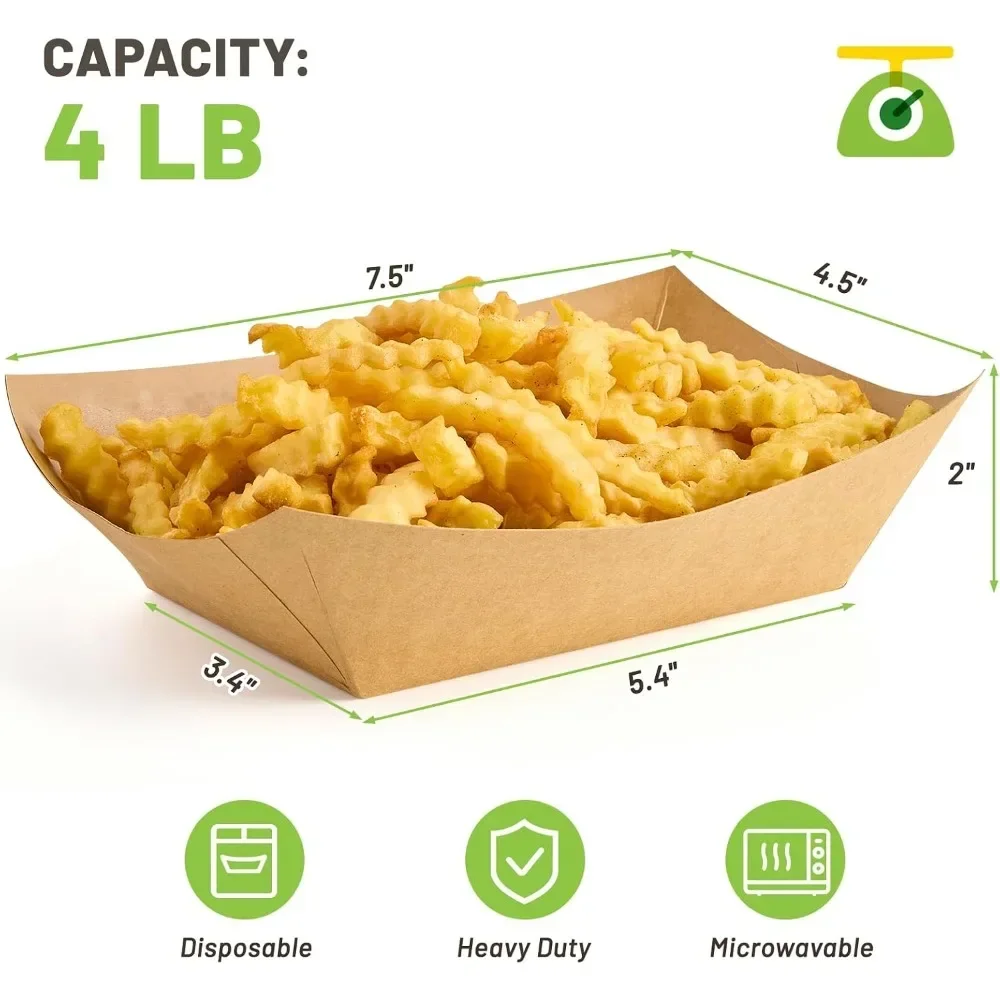 Duże tace na żywność z papieru – Food Snacks Images recenzja i cena
