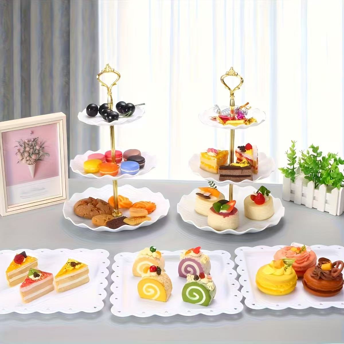 Zestaw dekoracyjnych tacek na  – Food Snacks For Baby Shower recenzja i cena