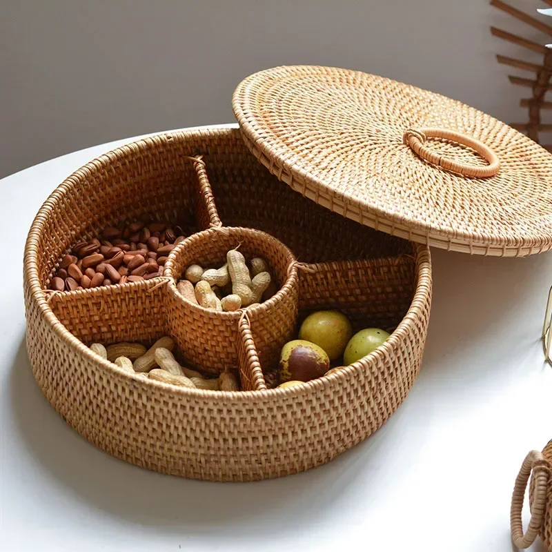 Naturalne pudełko z rattanu z  – Food Snacks Basket recenzja i cena