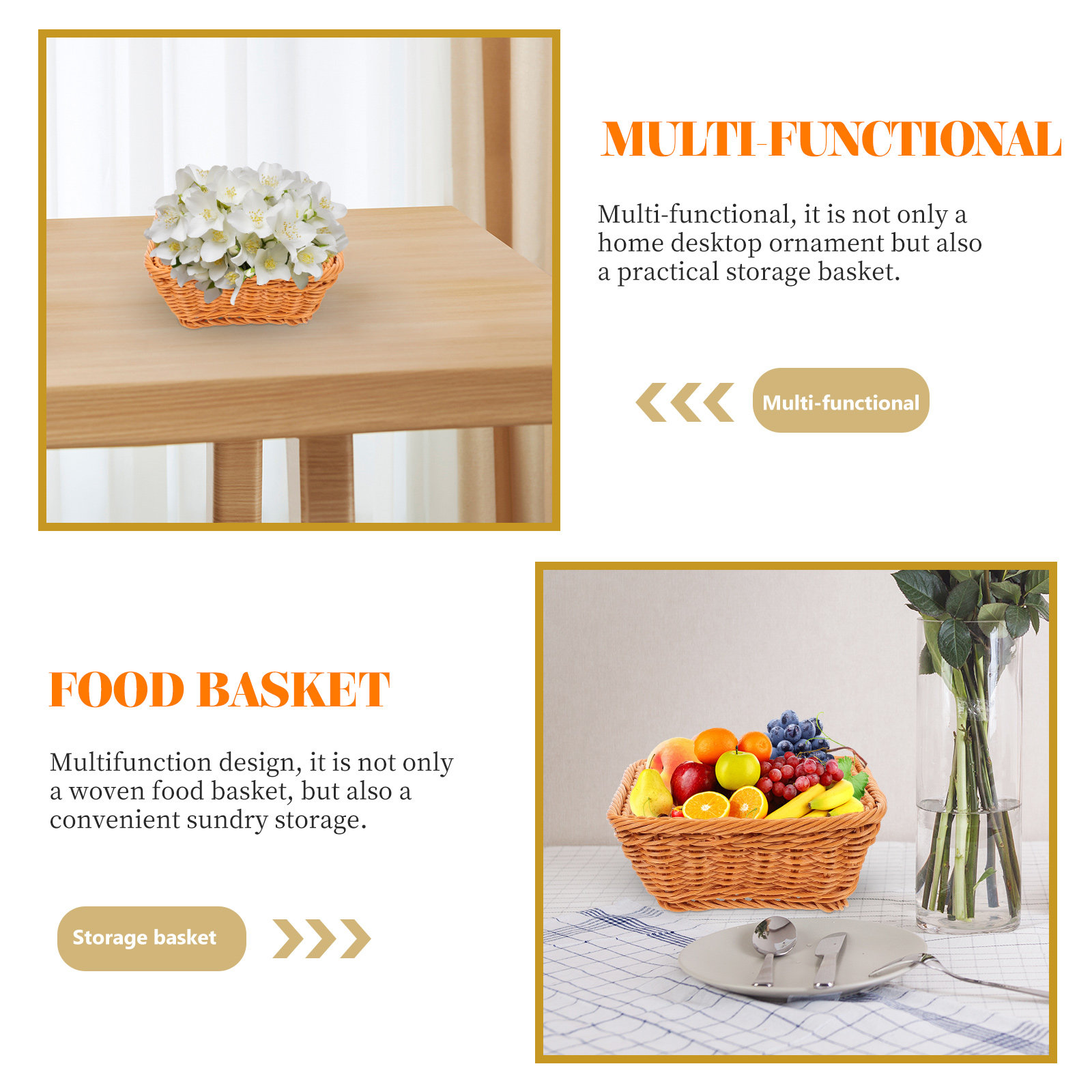 3 sztuki naturalnie wyglądając – Food Snacks Basket recenzja i cena