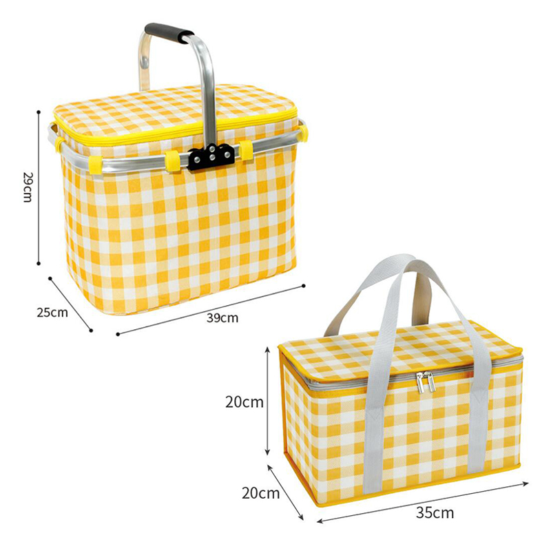 Retro pasterska torba na Lunch – Food Snacks Basket recenzja i cena