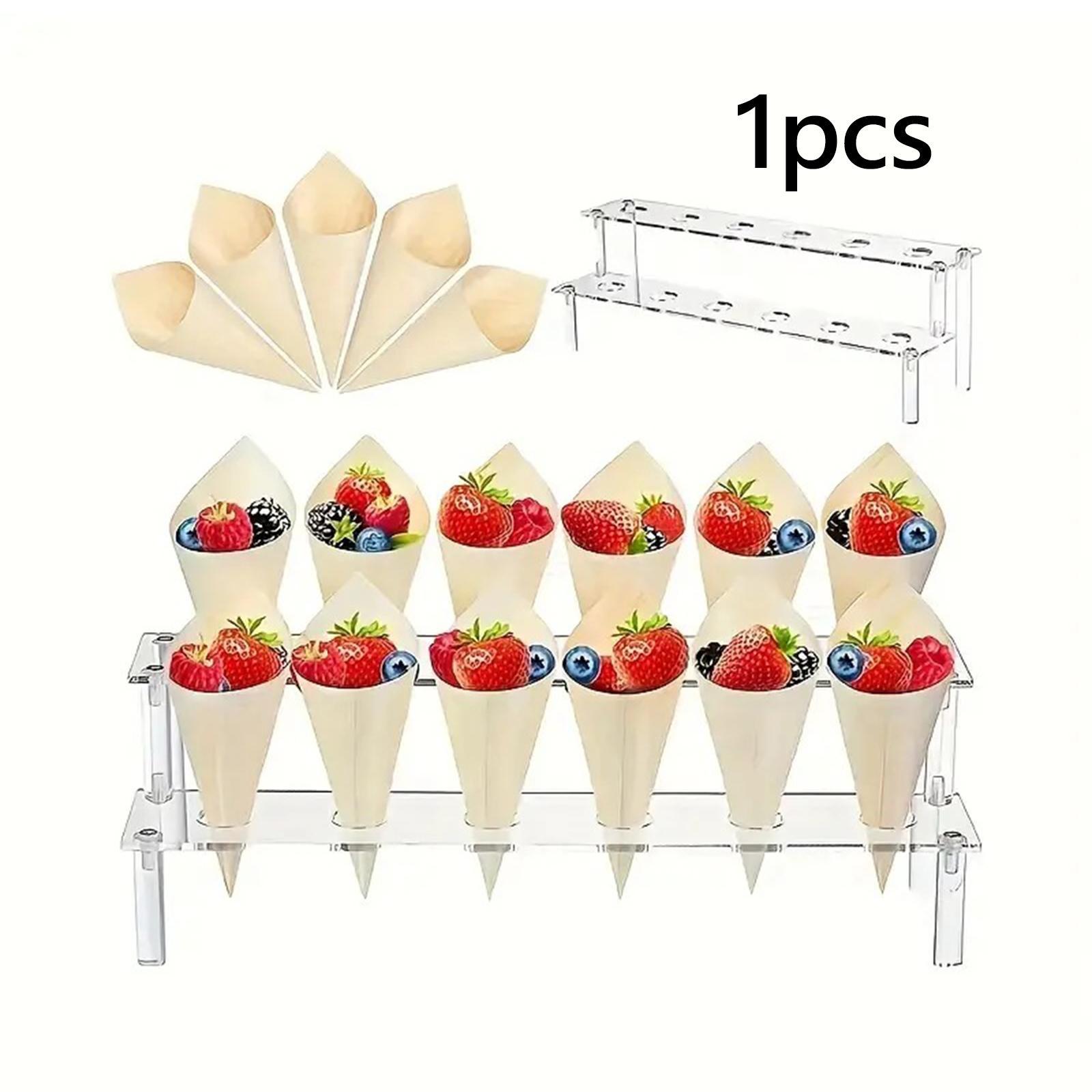 Stojak na rożki do lodów, uchw – Food Snacks For Baby Shower recenzja i cena