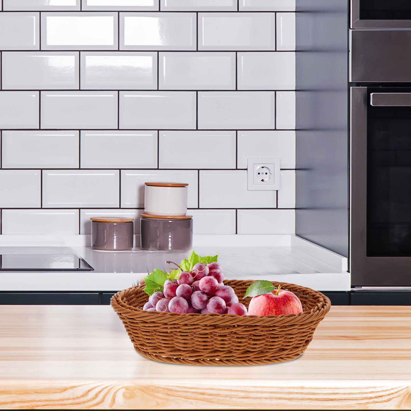 Owalny kosz na owoce z tkaniny – Food Snacks Basket recenzja i cena